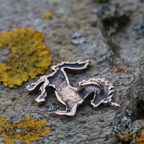 UNICORN, BRONZE PENDANT
