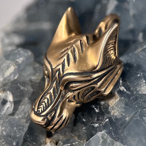 WARG, NORSE WOLF, VIKING PENDANT, BRONZE