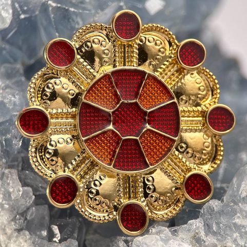 BOUCLE LOMBARDE / BROCHE, BRONZE, XVIE SIÈCLE