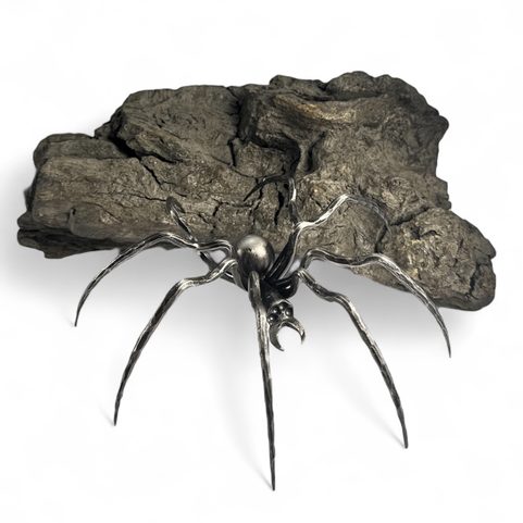 BLACK WIDOW, FORGED SPIDER FIGURE