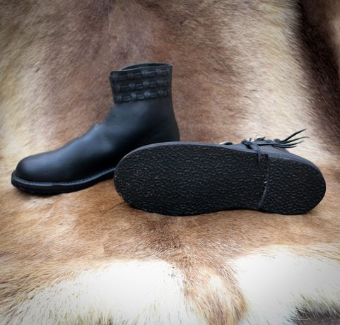 EINAR EARLY MEDIEVAL SHOES BLACK