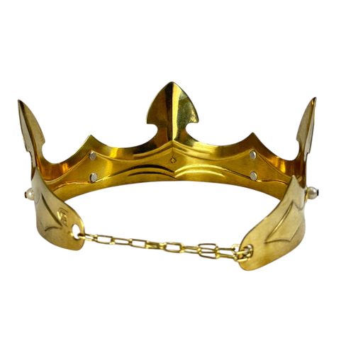 CAROLUS, NOBLE MEDIEVAL BRASS CROWN, RED