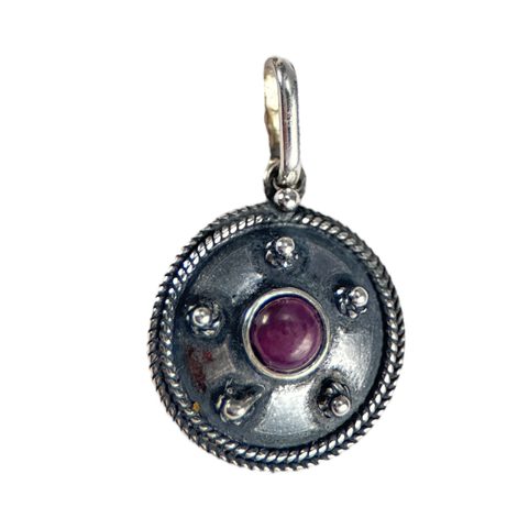 ANTICA ROMA, PENDENTIF EN ARGENT AVEC UN JOYAU