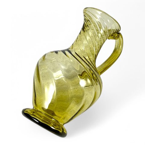 VERONA - JUG, MEDIEVAL GREEN GLASS
