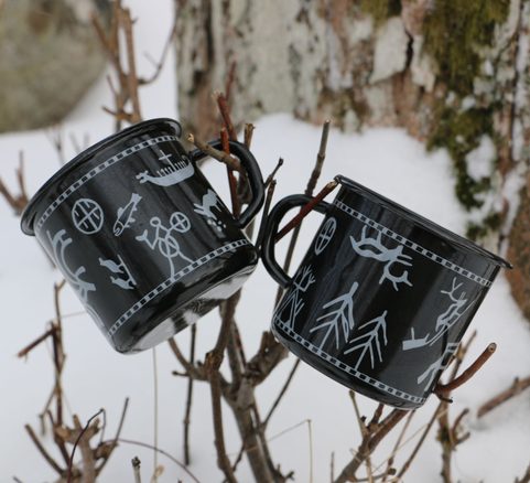 SÁMI SÁPMI LAPLAND ENAMEL MUG