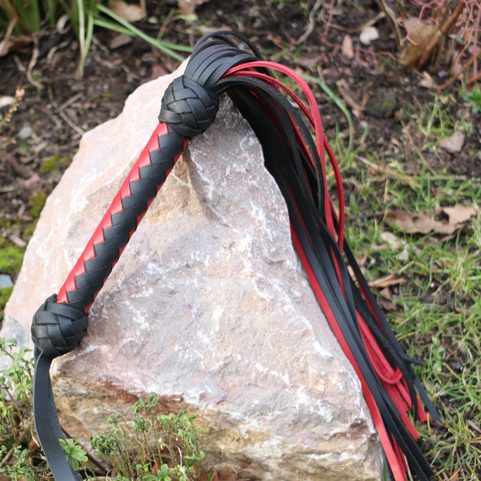 LEATHER QUIRTS, BLACK AND RED