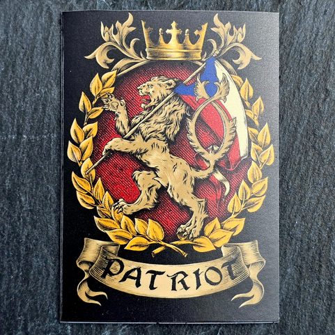 CZECH PATRIOT, AIMANT, 57X80 MM