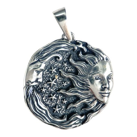 SUN AND MOON, PENDANT, SILVER 925/1000