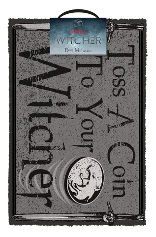 THE WITCHER DOORMAT TOSS A COIN 40 X 60 CM