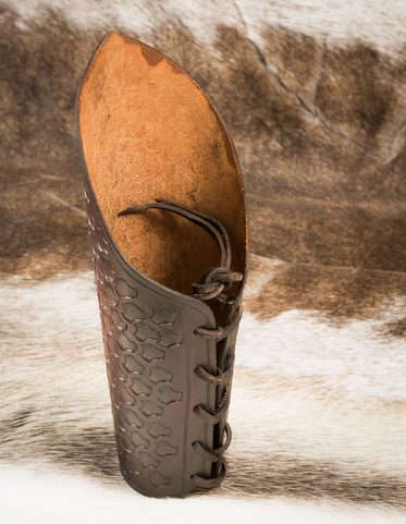 LEATHER BRACER IN A VIKING STYLE