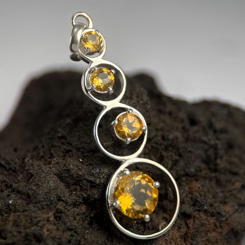 LUMINA, PENDANT, CITRINE , AG 925/1000