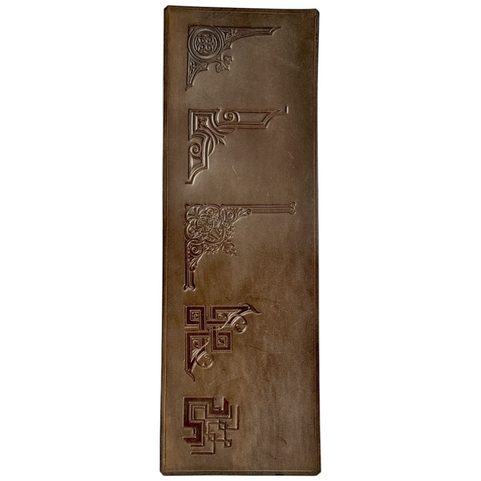 LEATHER CUSTOMIZED NOTEBOOK, UNLINED, BLACK