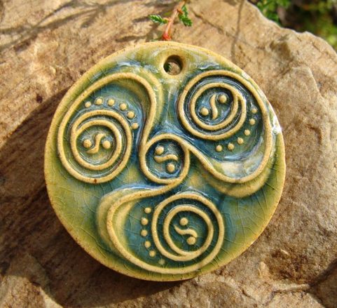 THREE LIVES, CELTIC CERAMIC JEWELRY