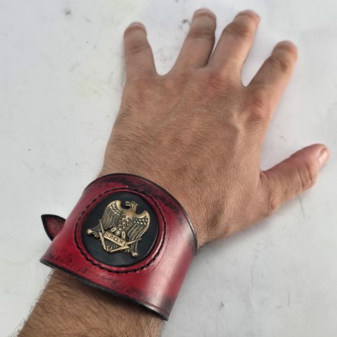 PRAETORIAN, ROMAN LEATHER BRACELET