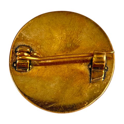 VIKING BROOCH THUMBY-BIENEBEK, REPLICA, BRONZE