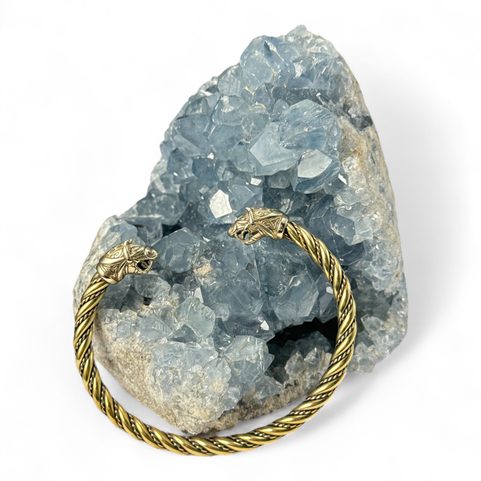 FLÓKI, WIKINGER-ARMBAND AUS MESSING