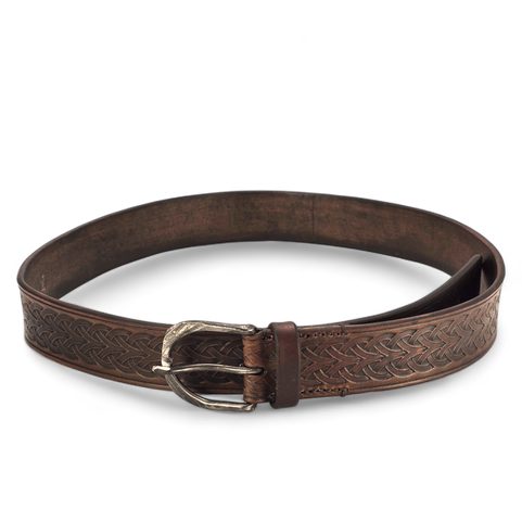 LEATHER BELT, SLAVIC MOTIFS