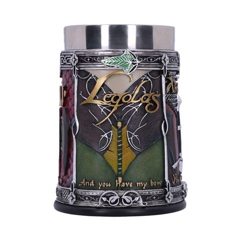LORD OF THE RINGS THE FELLOWSHIP TANKARD 15.5CM