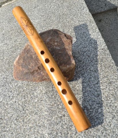 TRADITIONAL FOLK FLUTE, DECORATED