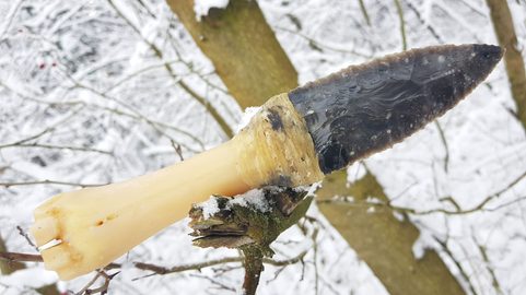 PALEOLITH, FLINT KNIFE - REPLICA
