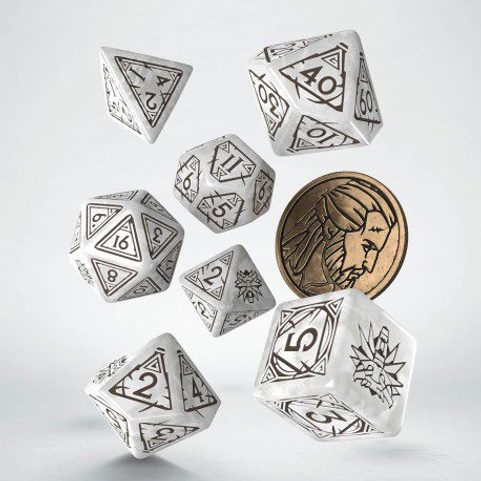 THE WITCHER DICE SET GERALT THE WHITE WOLF (7)