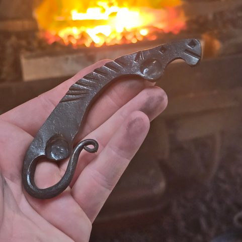 FORGED BOTTLE OPENER HORSE'S HEAD