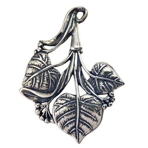 LIME LEAVES, SLAVIC TREE, PENDANT, SILVER 925, 10 G