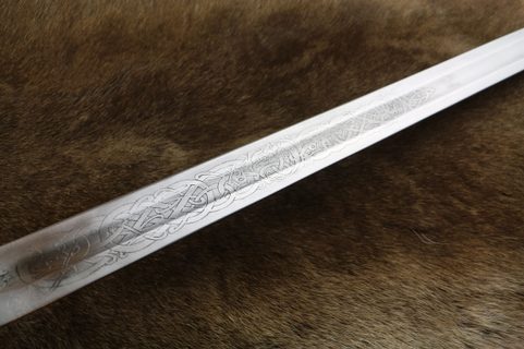 GARTH - GEÄTZTES STUMPFES WIKINGERSCHWERT