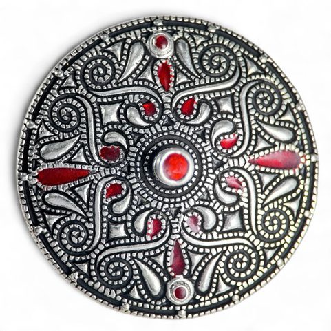 BROCHURE CELTIQUE, AUVERS-SUR-OISE, BRONZE ARGENTÉ