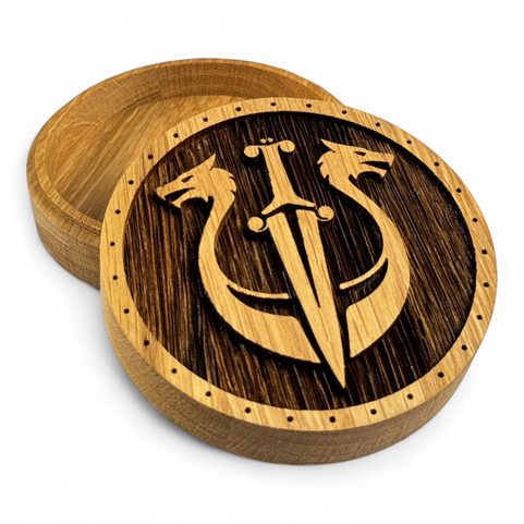 OAK BOX FOR JEWELRY AND BRACELETS