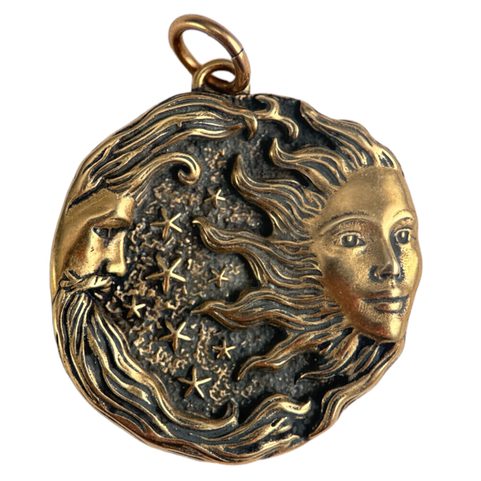 SUN AND MOON, PENDANT, BRONZE
