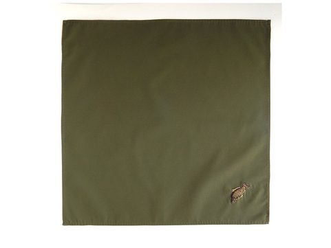 FISHING HANDKERCHIEF WITH CARP EMBROIDERY