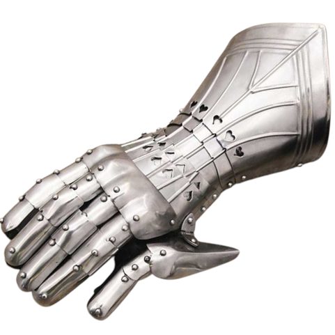 GOTHIC FINGER GLOVES WITH HEARTS