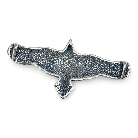 FLYING CROW - RAVEN PENDANT, STERLING SILVER