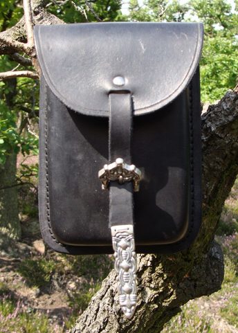 LEATHER WALLET BAG,  VIKING STYLE