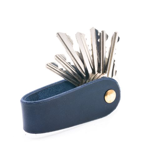 MORLEY, LEATHER KEYCHAIN