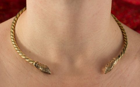 JÖRMUNGANDR, SNAKE, BRASS TORQUES