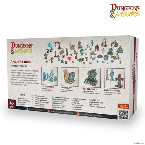 DUNGEONS & LASERS: ANCIENT RUINS SCATTER TERRAIN
