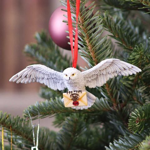 HARRY POTTER HEDWIG HANGING ORNAMENT 13CM