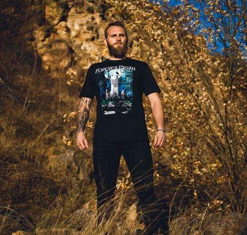 FOREVER PAGAN, HERREN-T-SHIRT FARBIG, NAAV
