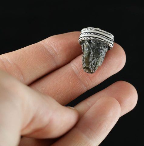 KASSIDY, SILBERANHÄNGER, MOLDAVIT,  AG 925