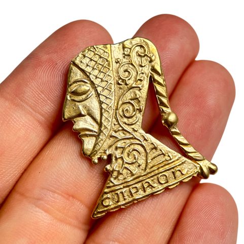 HOODED MAN, MEDIEVAL PILGRIM BADGE