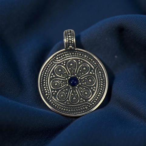 VESNA, SLAVIC SILVER PENDANT, MORAVIA MAGNA EMPIRE, AG 925