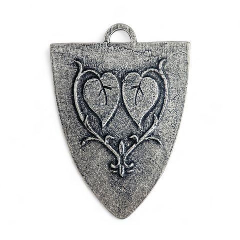 LORDS OF TALMBERK, MEDIEVAL SHIELD, PENDANT, ZINC