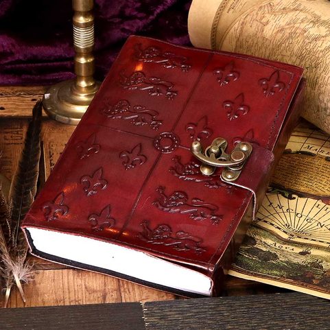 MEDIEVAL LEATHER BOOK - NOTEBOOK