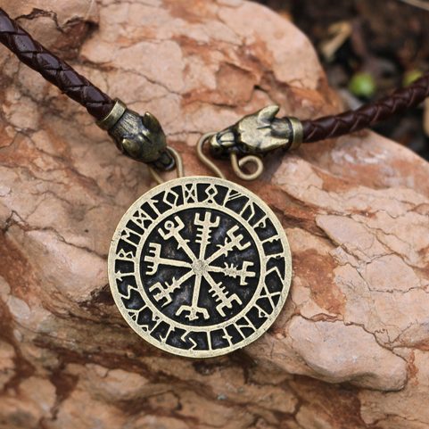 VEGVÍSIR, LEATHER BOLO - ZINC