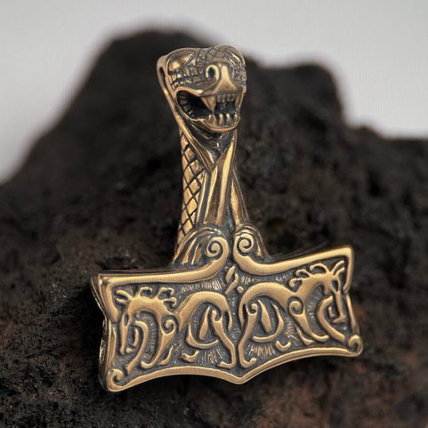 THOR'S HAMMER, OSEBERG STYLE, NORWAY, BRONZE