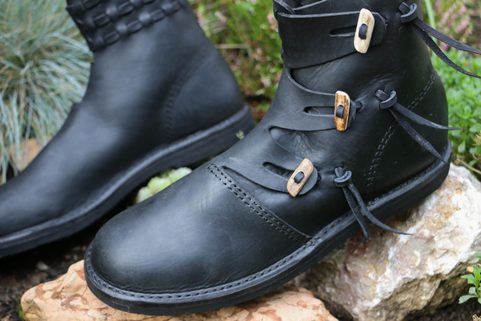 EINAR EARLY MEDIEVAL SHOES BLACK