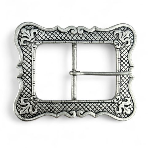 FLEUR - RENAISSANCE BELT BUCKLE ZINC