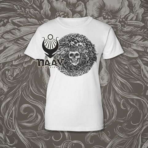 LADY DEATH, WOMEN'S T-SHIRT WHITE, DRUID COLLECTION